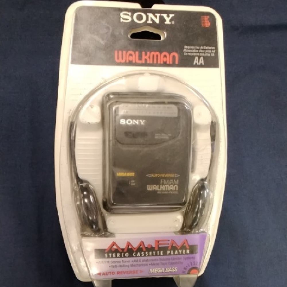 Sony Black Walkman with AM/FM and Cassette